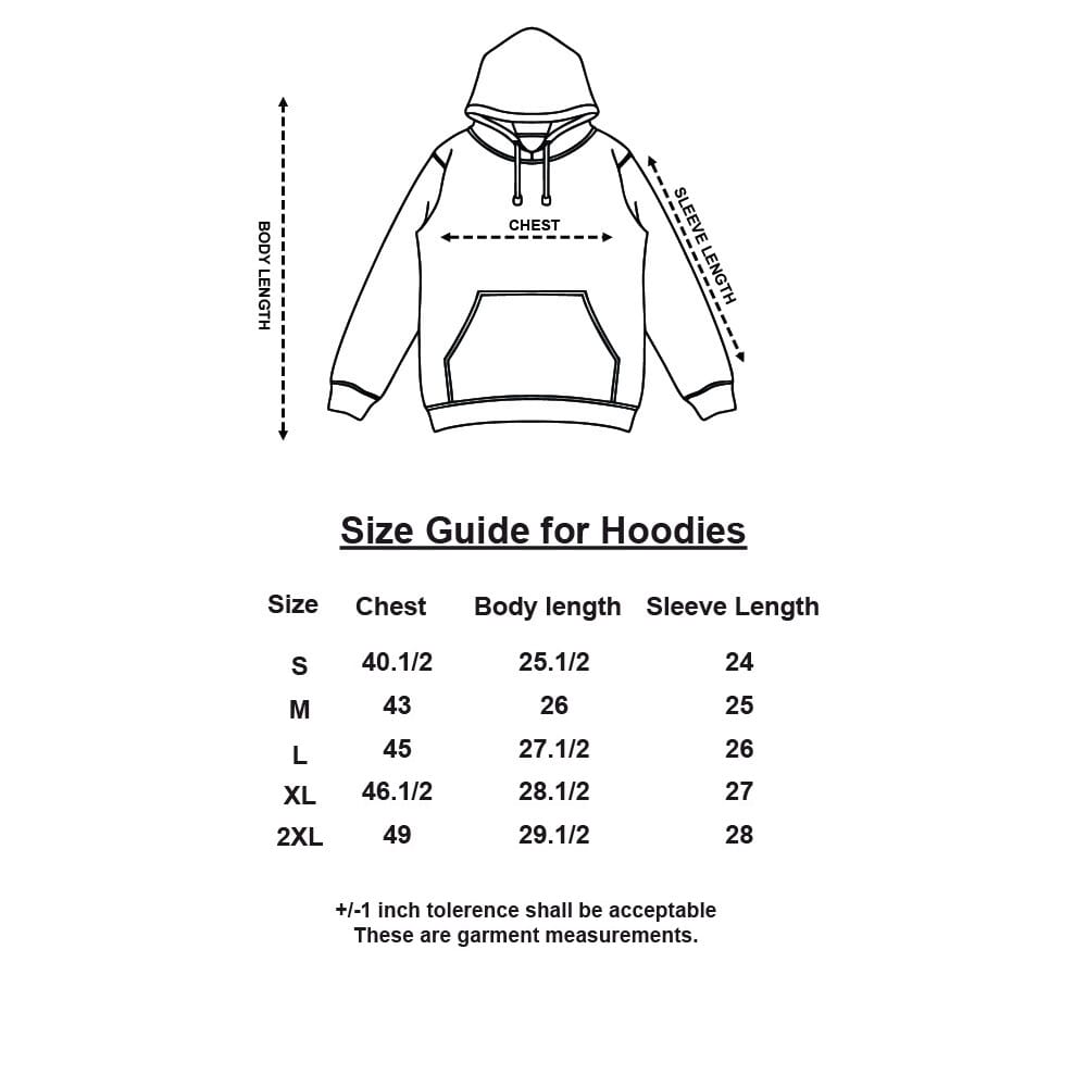 Bold Vibes Only Unisex Goodie Hoodie Plain - Black